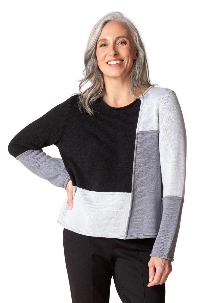 Habitat Yin Yang Block Party Sweater - MIST - image 1