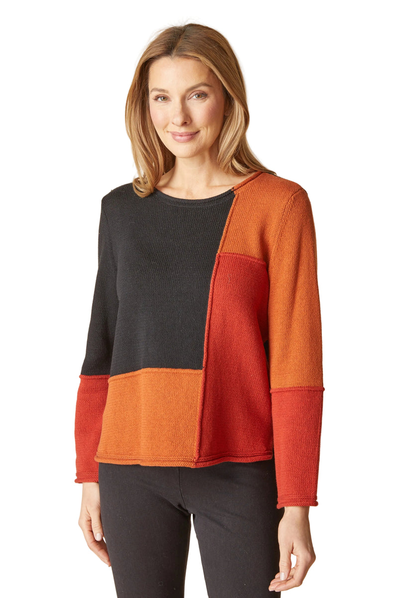 Habitat Yin Yang Block Party Sweater - SIENNA - image 1