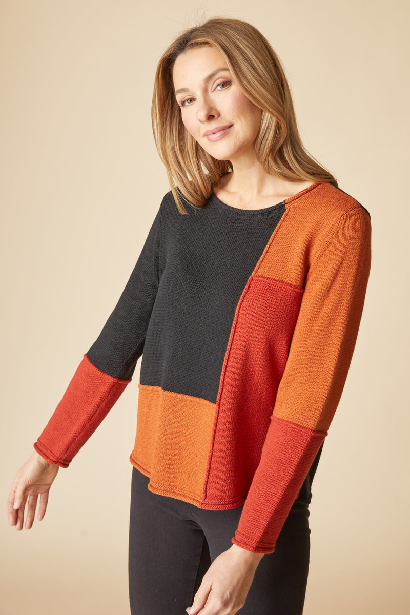 Habitat Yin Yang Block Party Sweater - SIENNA - image 2