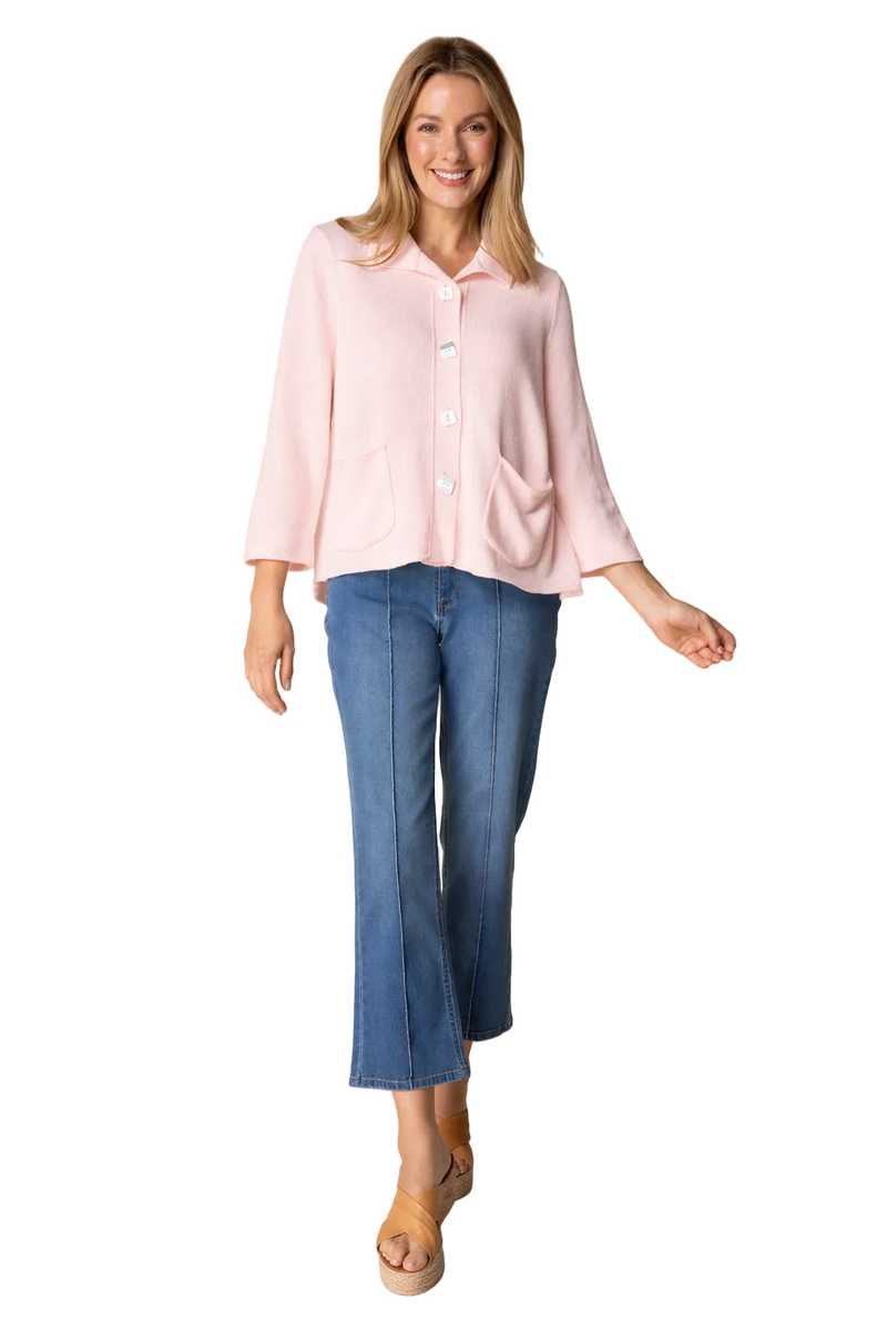 Sweater Together Pleat Back Jacket - 81258