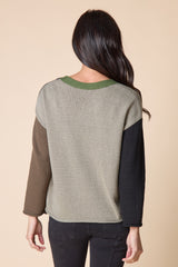 Habitat Yin Yang Colorblock Cardigan - BLACK - image 2