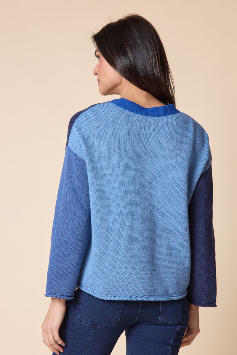 Habitat Yin Yang Colorblock Cardigan - NAVY - image 3