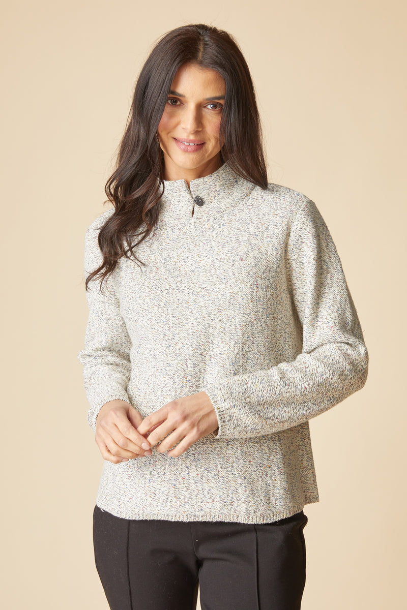 Habitat Speckle Knit Frost & Found Pullover - WINTER WHITE - image 2