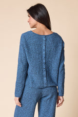 Habitat Scramble Stitch Chill Knit Sweater - HARBOR - image 3