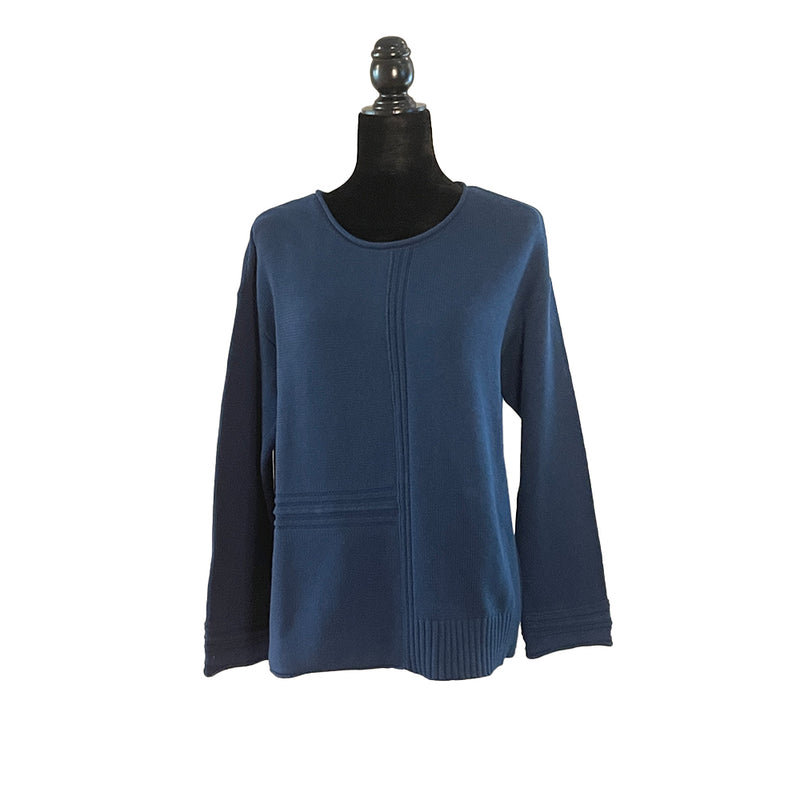 Habitat Sweater Knit Top in Baltic - 83130-BLC