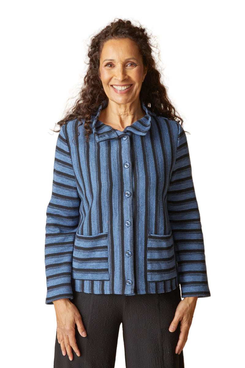 Habitat Between The Lines Line Up Cardigan - HARBOR - image 1