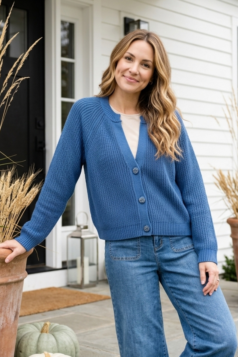 Fireside Shaker Stitch Cardigan - 83481