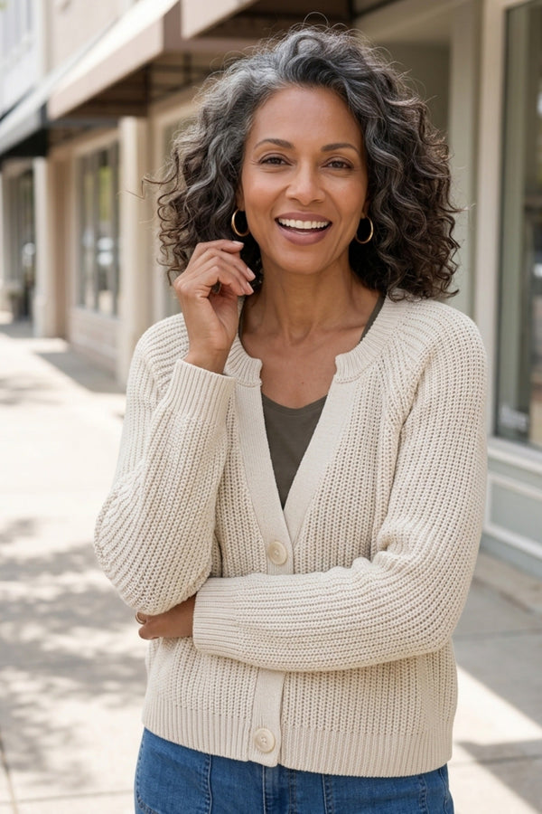 Fireside Shaker Stitch Cardigan - 83481