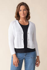 Coastal Crochet V-Neck Cardigan - 84017