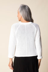 Coastal Crochet V-Neck Cardigan - 84017