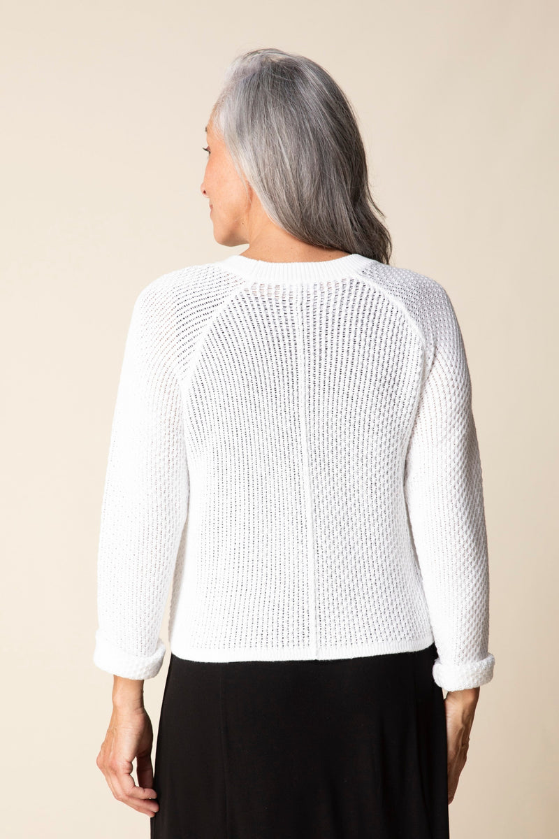 Coastal Crochet V-Neck Cardigan - 84017