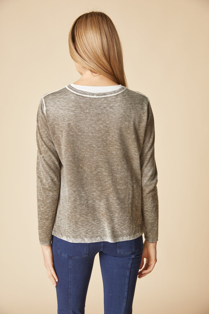 Habitat Layered Looks Sweater - UMBER - image 2