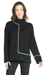 Get In Line Sweater by Olivia by Habitat in Black