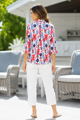 Geometric Print Swing Shirt - 40938 - Size S Only!