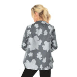 Floral Jacquard Asymmetric Jacket - 4758J-CH