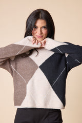 Habitat Alpine Argyle Pullover - DOVE - image 2