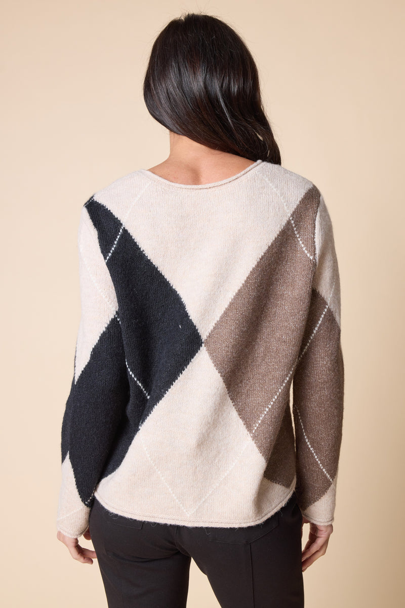 Habitat Alpine Argyle Pullover - DOVE - image 3