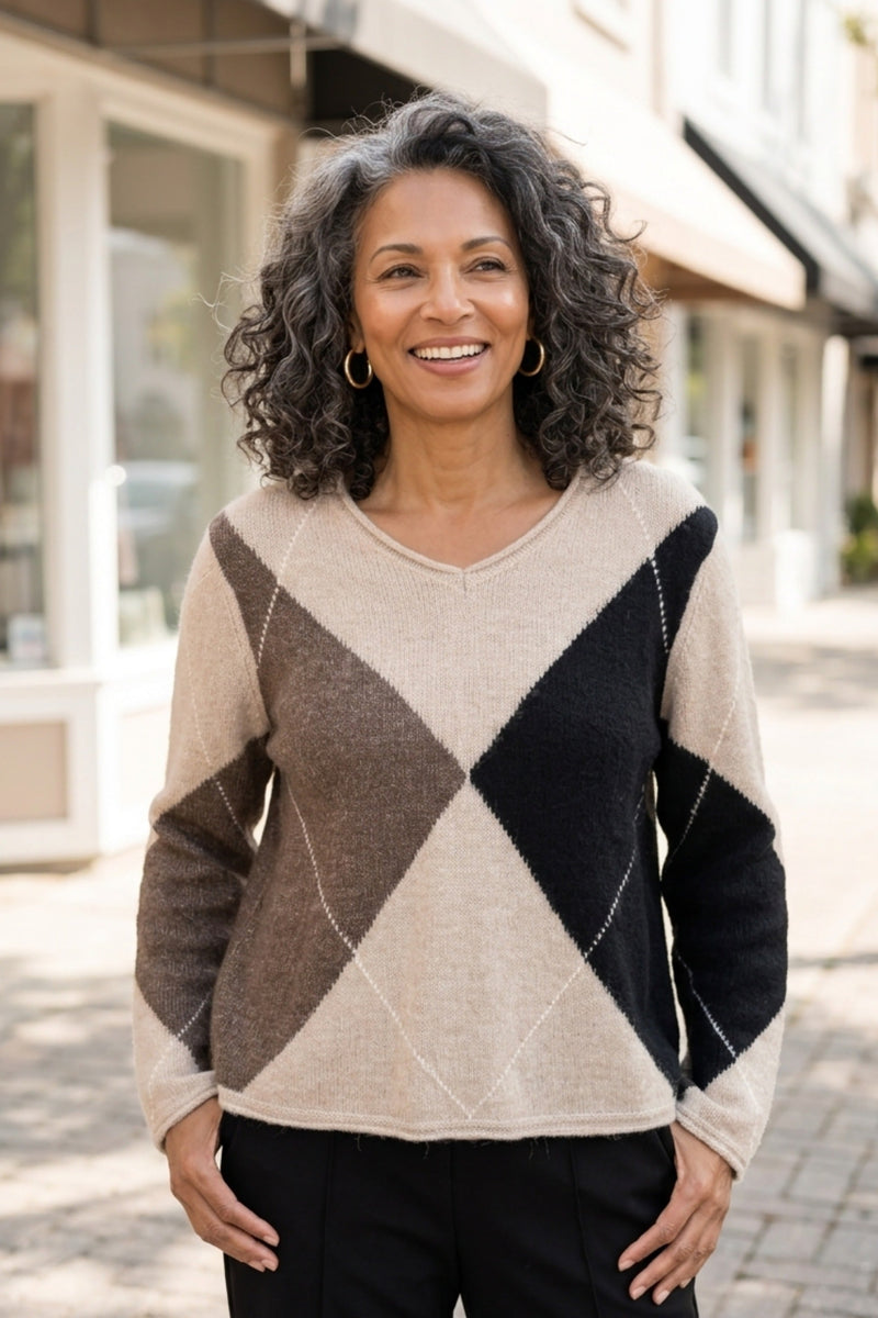 Alpine Argyle Pullover - 86820