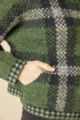Double Faced Quilts Plaid About You Zip Jacket - 87521