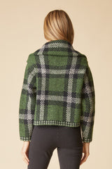 Habitat Double Faced Quilts Plaid About You Zip Jacket - FERN - image 3
