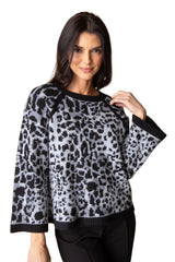 Habitat Seeing Spots Feline Fine Pullover - SLATE - image 1