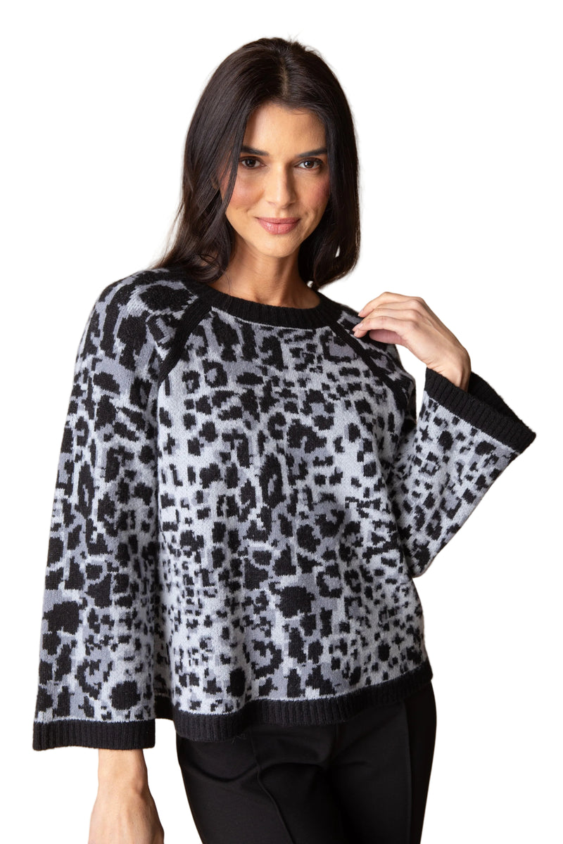 Habitat Seeing Spots Feline Fine Pullover - SLATE - image 1