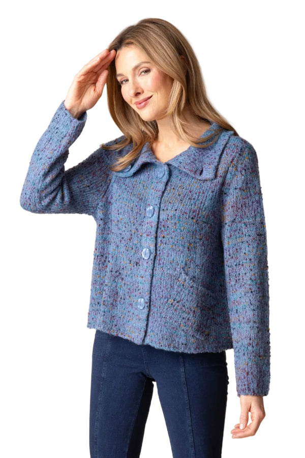 Confetti Funnel Cowl Cardigan - 89016