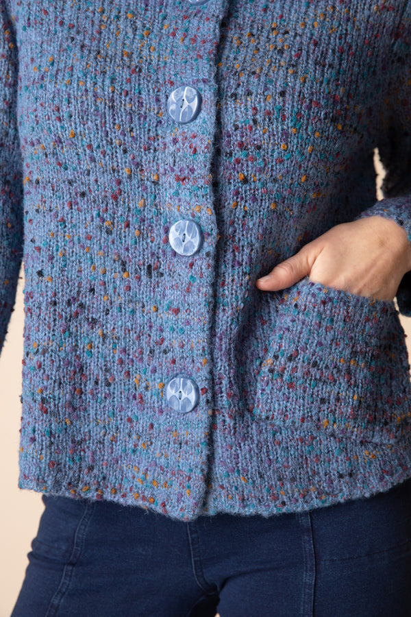 Confetti Funnel Cowl Cardigan - 89016