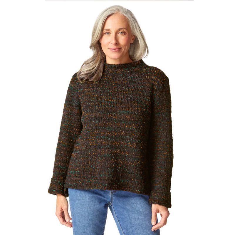 Speckle Bouclé Knit Sweater - 89056