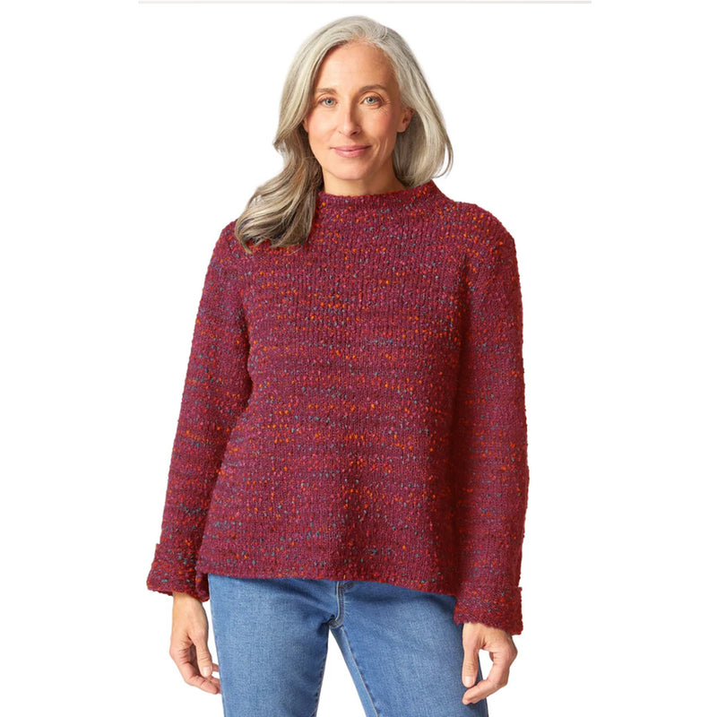 Speckle Bouclé Knit Sweater - 89056