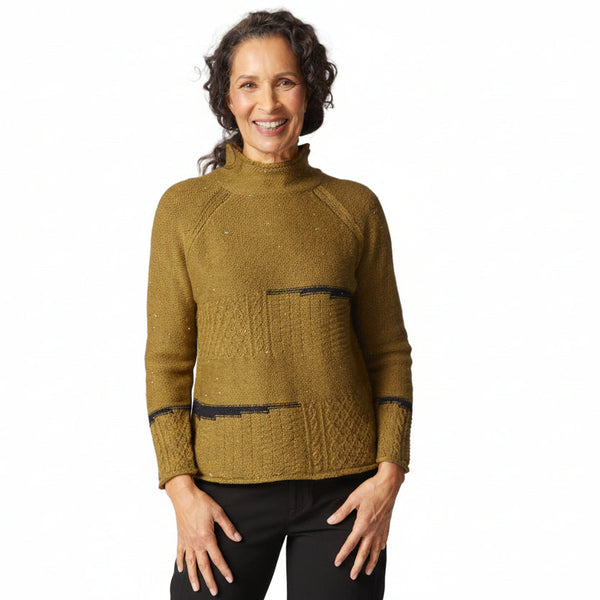 Mixed Stitch Cable-Knit Pullover - 89101 - Size XL Only