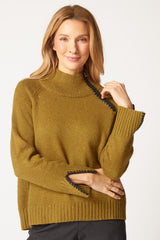 Harvest Tweed Zip Neck Sweater - 89108