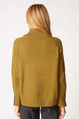 Harvest Tweed Zip Neck Sweater - 89108