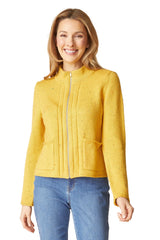 Habitat Harvest Tweed Birchwood Cardigan - HONEY - image 1