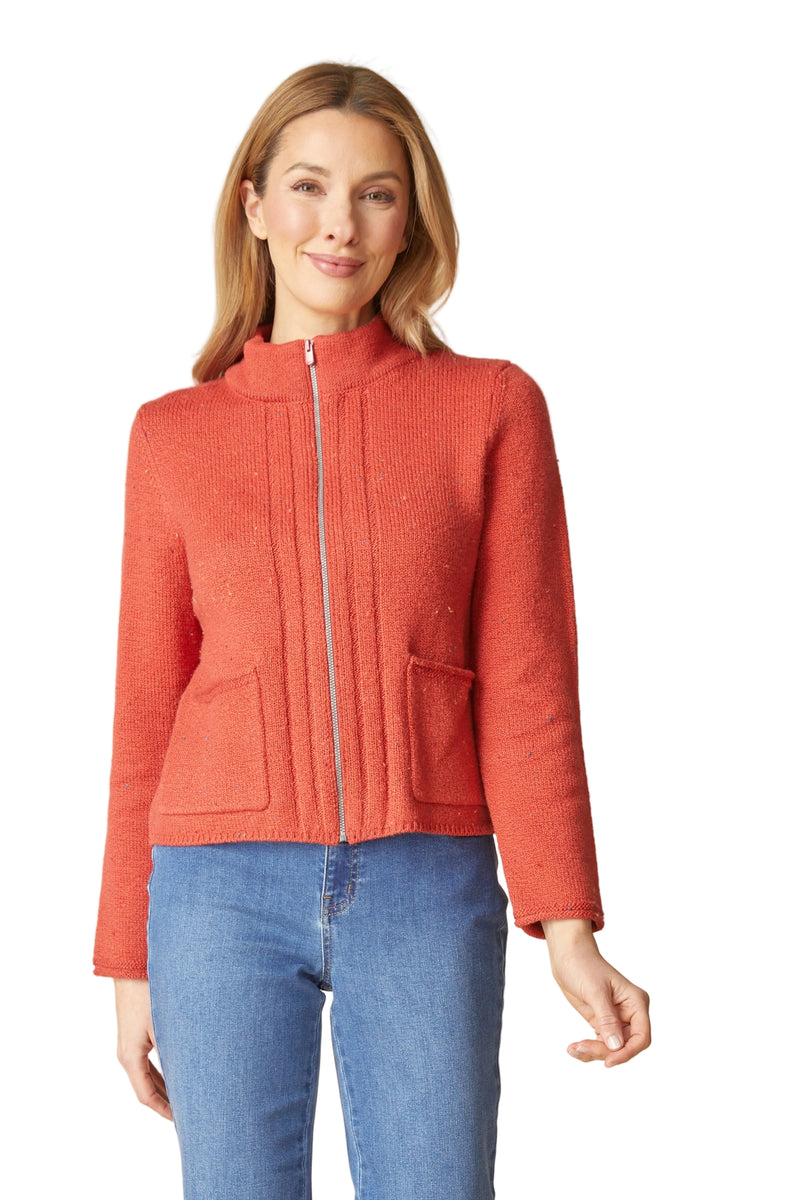 Habitat Harvest Tweed Birchwood Cardigan - SIENNA - image 1