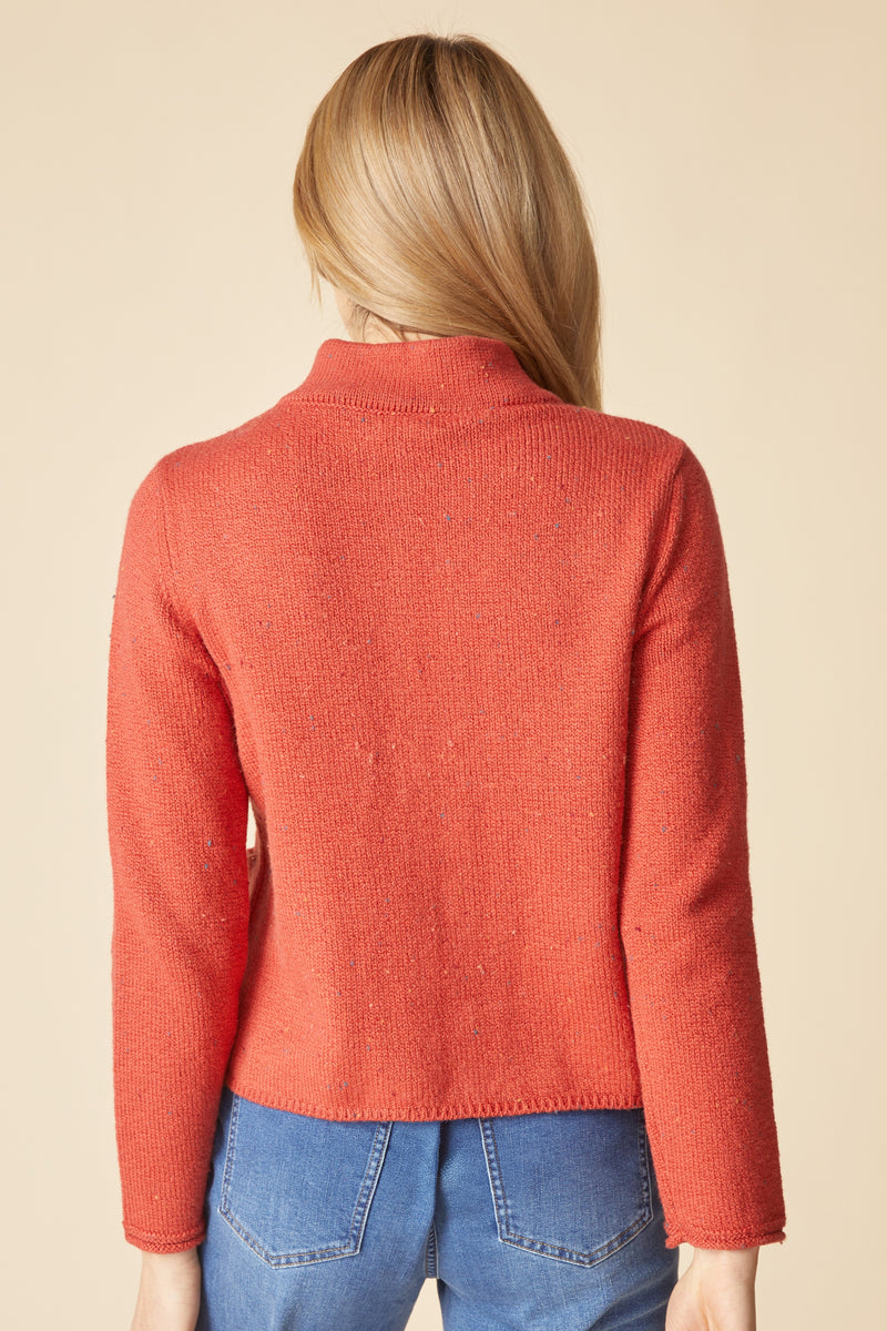 Habitat Harvest Tweed Birchwood Cardigan - SIENNA - image 2