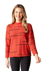Habitat Harvest Tweed Funnel Neck Pullover - SIENNA - image 1