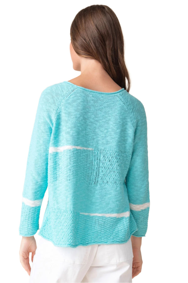 Habitat Spring Boatneck Pullover in Capri - 89602-Capri