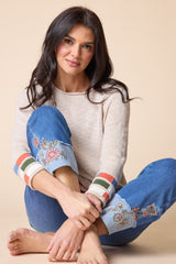 Boardwalk Sweaters Raglan Mosaic Pullover - 89704