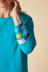 Boardwalk Sweaters Raglan Mosaic Pullover - 89704