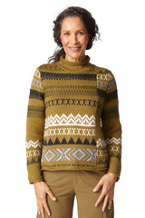 Snowdrift Sweater - 89720 in Avocado - Front View