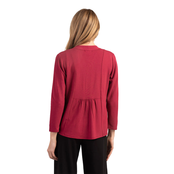 Habitat's "Travel Core" Short Cardigan in Cranberry - 55930-CBY - Sizes L & XL