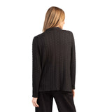 Cobblestone Knit Pocket Cardigan in Black - 36425-BK