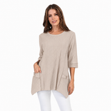 Textured Ribbed Cotton Tunic - CS330