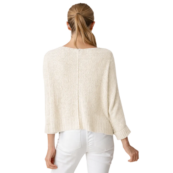 Textured Knit V-Neck Pullover - 81825
