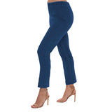 "Sasha" Pull-On Straight Leg Pant in True Blue Denim - SASHA-TBD