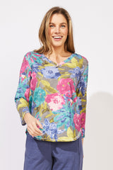 Botanical Blooms Tee — multi
