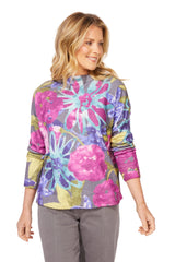 Cozy Bloom Roll Neck Sweater - 91210