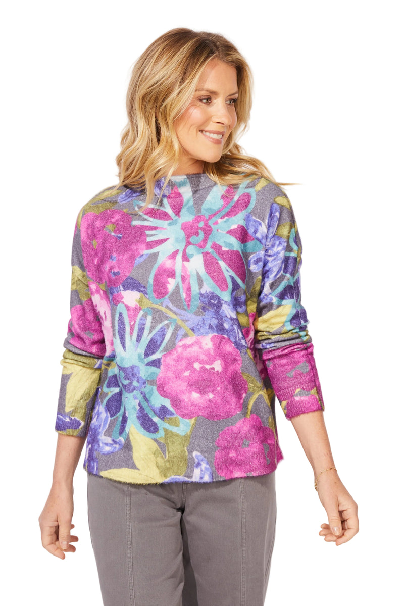 Cozy Bloom Roll Neck Sweater - 91210