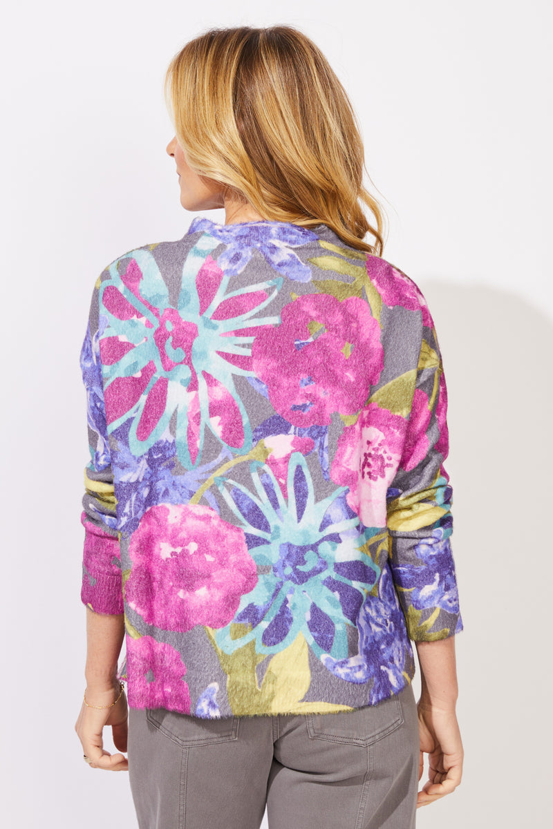 Cozy Bloom Roll Neck Sweater - 91210